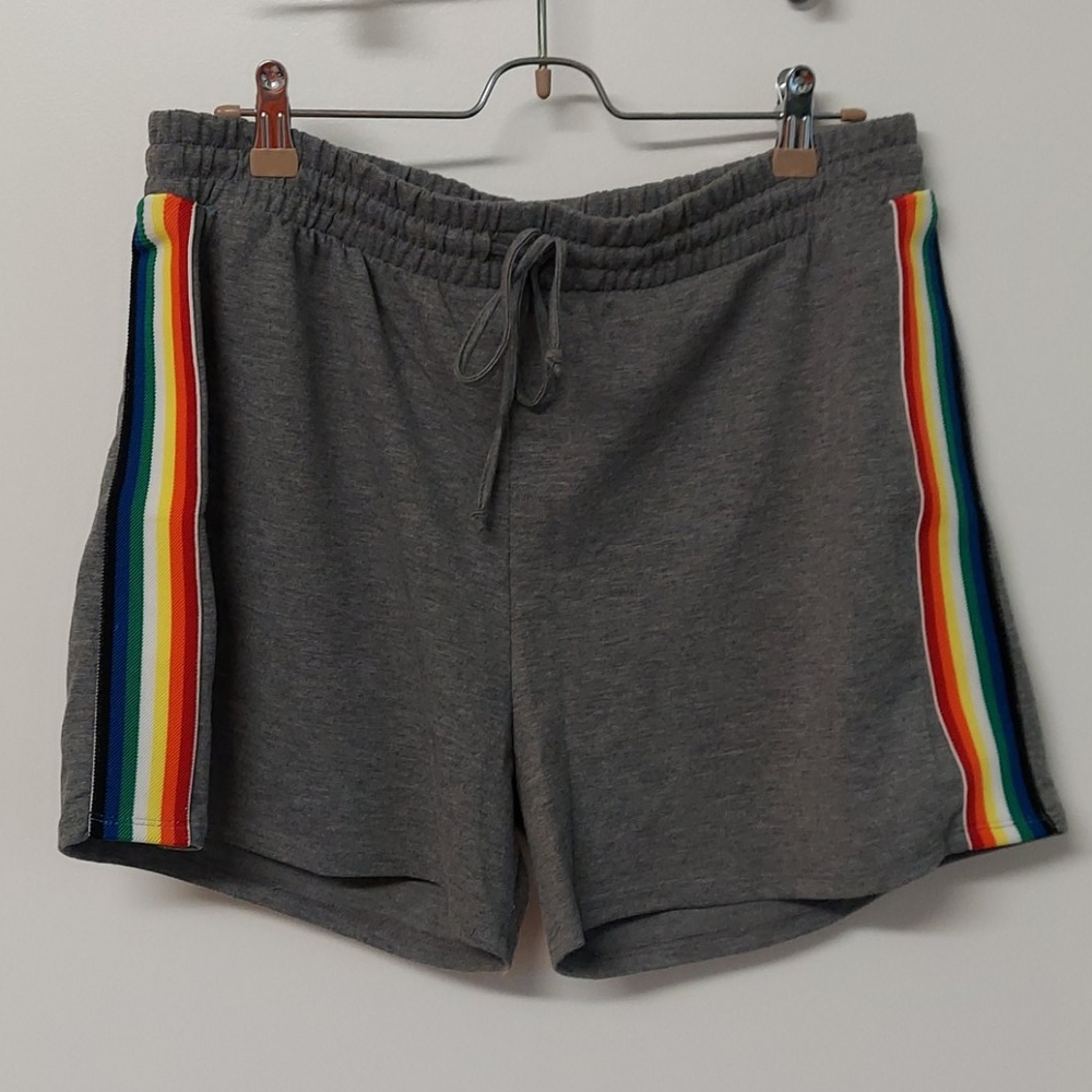 Gray & Rainbow Shorts